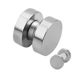 Magnet Fake Plug - Steel - Silver - [5.] - 12 mm