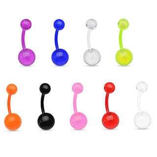 Bananabell Piercing - Ball - PTFE - 7 Colors - [3.] clear / transparent