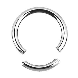 Segment Ring - Steel - Silver - 1.2mm - [02.] - 1.2 x 7 mm