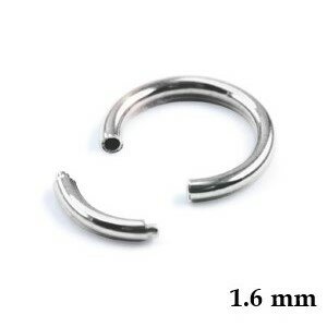 Segment Ring - Steel - Silver - 1.6mm - [07.] - 1.6 x 12 mm