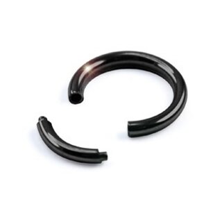 Segment Ring - Steel - Black - 1.6mm - [08.] - 1.6 x 14 mm