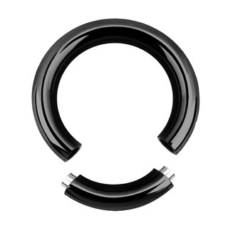 Segement Ring - Steel - Black - 2.0mm to 6.0mm - [01.] - 2.0 x 8 mm