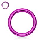 Segement Ring Piercing - Purple - [1.] - 1.2 x 8 mm