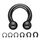 Circular Barbell - Steel - Black - 2.0mm to 6.0mm - [05.] - 2.0 x 16 mm (Balls: 6mm)