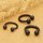 Circular Barbell - Steel - Black - 2.0mm to 6.0mm - [05.] - 2.0 x 16 mm (Balls: 6mm)