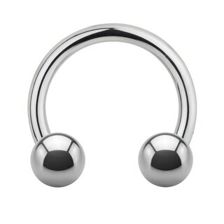 Circular Barbell - Titanium - Silver - 1.2mm - [01.] - 1.2 x 6 mm (Balls: 3mm)