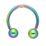 Circular Barbell with Balls - Rainbow - [1.] - 1.2 x 8 x...