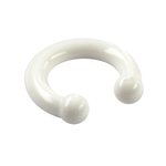 Circular Barbell - Silicone - White - [2.] - 4 x 14 x 6 mm