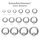 Ball Closure Ring - Steel - Silver - 2.0mm to 6.0mm - [34.] - 4.0 x 25 mm (Ball: 10mm)