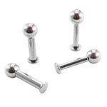 Labret Piercing - Steel - Silver - 2.0mm to 2.5mm - [01.]...