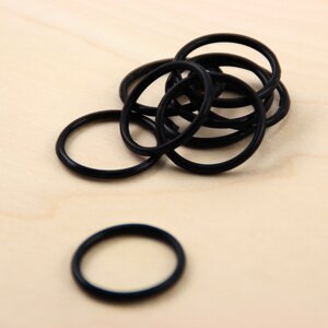 Rubber O-Ring - Black - 1,2 mm