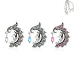 Bananabell Piercing - Crystals - Moon - [1.] - clear