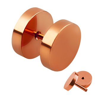 Piercing Fake Plug - Rose Gold - [2.] - 1.2 x 8 mm