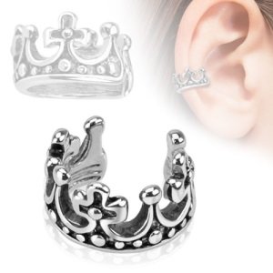 Ear Cuff - Silver - Crown