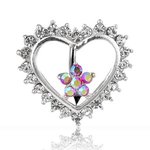 Bananabell Piercing - Buckle - Crystals - Heart