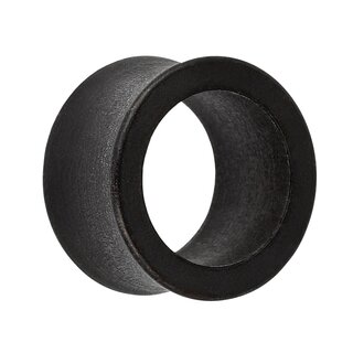 Wood Flesh Tunnel - Black - 5 mm