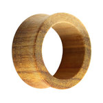 Wood Flesh Tunnel - Brown - Canary Wood - 5 mm