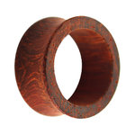 Wood Flesh Tunnel - Reddish Brown - Padouk Wood - 5 mm