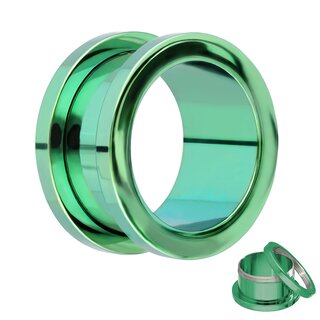 Flesh Tunnel - Metallic Colored - Green