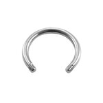 Circular Barbell - Steel - Silver - without Balls