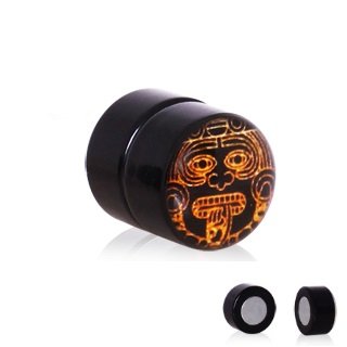 Magnet Fake Plug - Acrylic - Aztec - [2.] - 10 mm