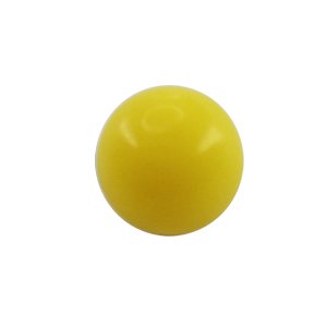 Piercing Ball - Acrylic - Yellow - with Screw - [05.] - 1.6 x 5 mm