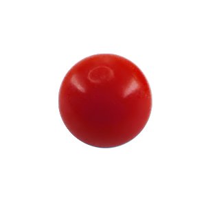 Piercing Ball - Acrylic - Red - with Screw - [01.] - 1.2 x 3 mm