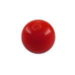 Piercing Ball - Acrylic - Red - with Screw - [01.] - 1.2...
