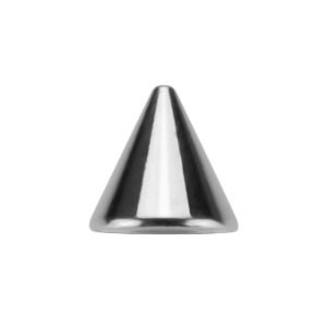 Piercing Cone - Steel - Silver - with Screw - [02.] - 1.2 x 3 mm