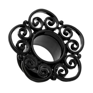 Flesh Tunnel - Steel - Black - Ornament