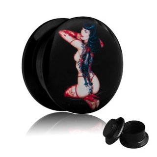 Picture Ear Plug - Screw - Pin Up #1