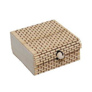 Jewelry Box - Bamboo - Light Brown - Pattern