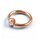 Ball Closure Ring - Rose Gold - Crystal - Light Peach - [02.] - 1.2 x 10 x 3 mm