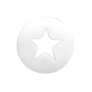 Silicone Ear Plug - Star - White