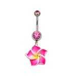 Bananabell Piercing - Flower - Pink - Crystal