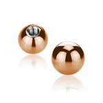 Piercing Ball - Steel - Rose Gold - with Screw - [01.] -...