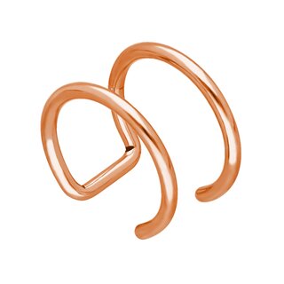 Ear Cuff - Rose Gold - 2 Rings