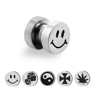 Magnet Fake Plug - Steel - Silver - Picture