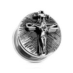 Ear Plug - Steel - Silver - Jesus