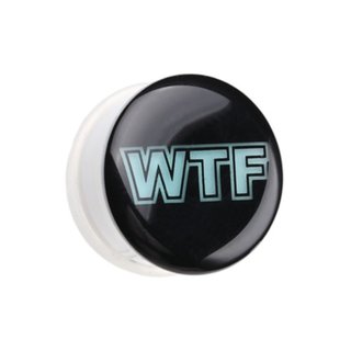 Picture Ear Plug - Glow in the dark - White - WTF