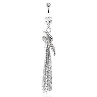 Bananabell Piercing - Silver - Chains - Crystals - Elegantly Curved