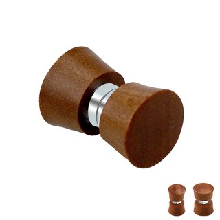 Magnet Fake Plug - Wood - Brown