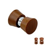Magnet Fake Plug - Wood - Brown - [01.] - 8mm
