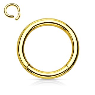 Segement Ring Piercing - Gold [8.] - 1.6 x 14 mm