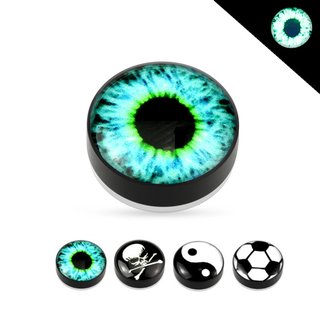 Magnet Fake Plug - Glow in the dark - Picture [1.] - Eye