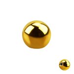 Piercing Ball - Steel - Gold - with Screw [03.] - 1.2 x 3 mm