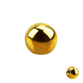 Piercing Ball - Steel - Gold - with Screw [04.] - 1.2 x 4 mm