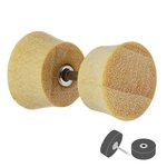 Piercing Fake Plug - Wood - Light Brown - Conical