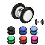 Magnet Fake Plug - Acrylic - Colorful [02.] - black