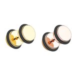 Piercing Fake Plug - Steel - O-Ring [01.] - gold